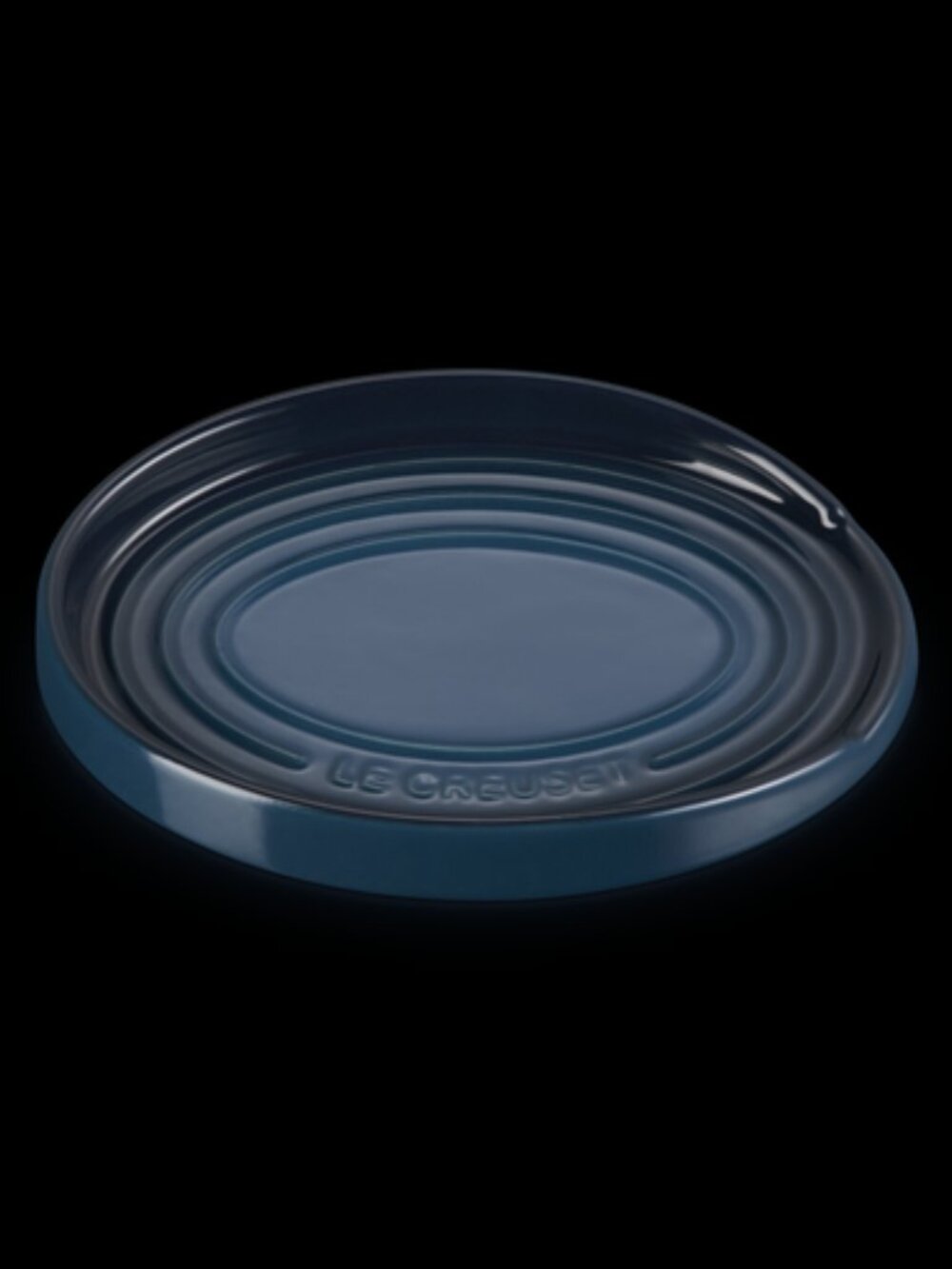 Le Creuset Stoneware Oval Spoon Rest Nuit Blue NEW